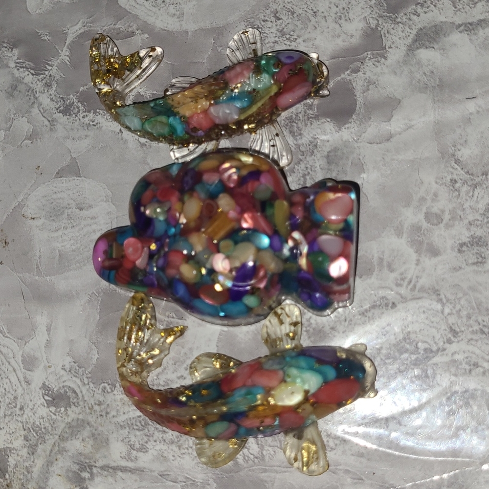 Resin Character and fish